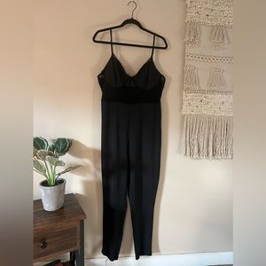 ❤️SOLD❤️Plus Size black jumpsuit - corset top imitation - size 2X (16/18)